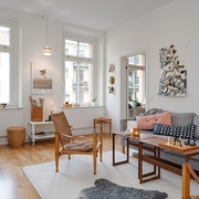 98平白色北欧住宅欣赏客厅设计