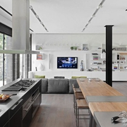 现代开放式别墅厨房设计