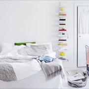 白色三居现代风格效果图卧室