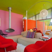 色彩丰富混搭小屋欣赏客厅