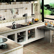 朴素风格美式样板房欣赏厨房