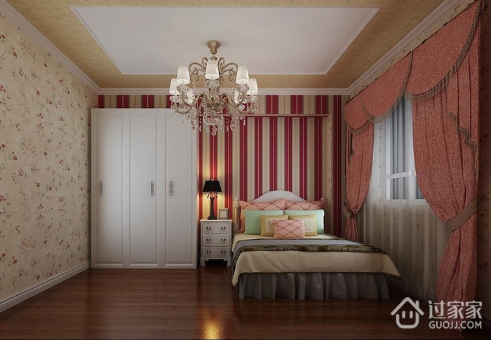 美式风格效果图案例欣赏卧室效果