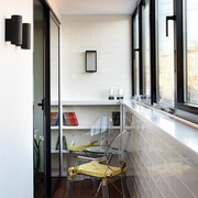 43平开发现代一居室欣赏阳台