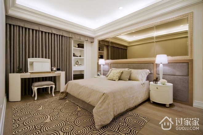 120平新古典风格住宅欣赏卧室设计