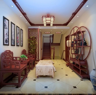 中式温馨别墅案例欣赏客厅