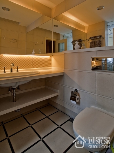 现代住宅一居室欣赏卫生间