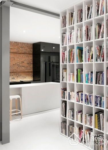 自由流动现代住宅欣赏书房