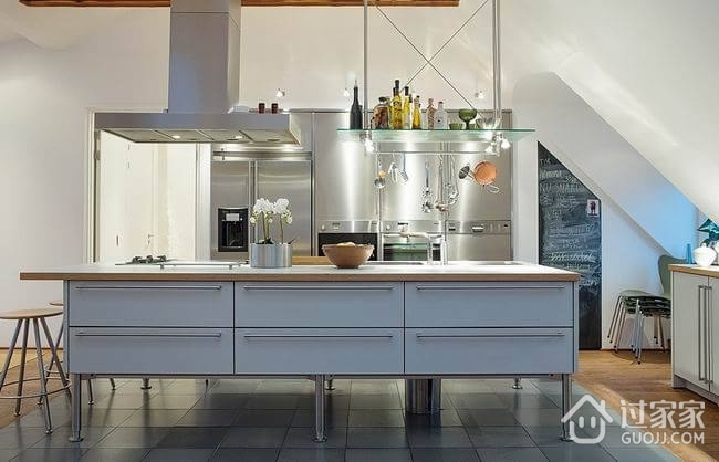 100平白色北欧住宅欣赏厨房