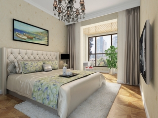 新中式温馨美宅欣赏卧室设计