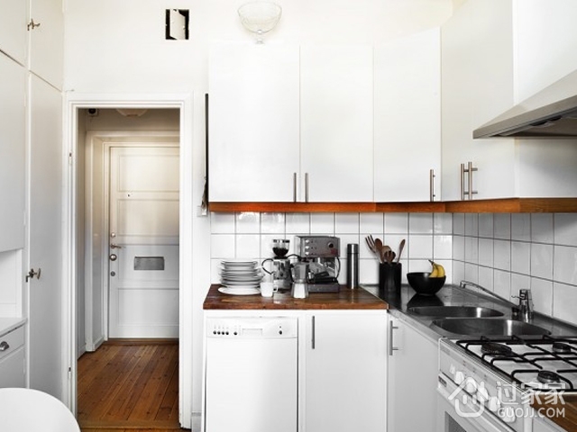 白色住宅小白领公寓一居欣赏厨房设计