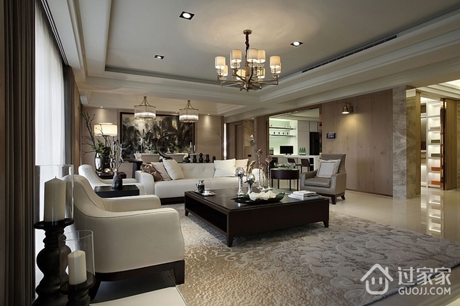 现代奢华样板房欣赏客厅设计