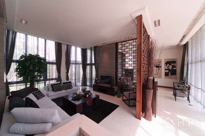 中式风格实景案例欣赏客厅设计