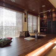 中式禅风两室一厅欣赏茶室设计