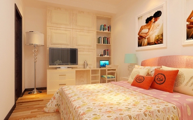 105平中式风格住宅欣赏卧室陈设