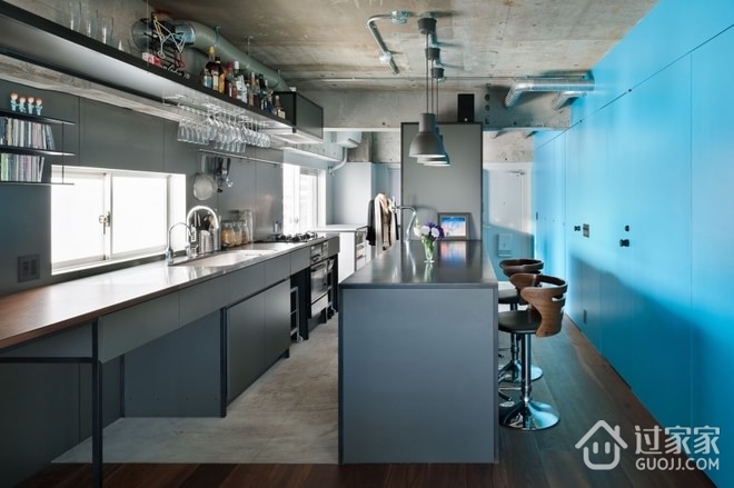 工业风现代灰色空间欣赏厨房