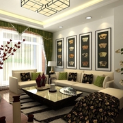 中式风格案例欣赏客厅