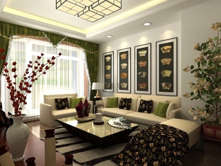 中式风格案例欣赏客厅