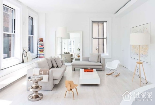白色优雅现代简约住宅欣赏客厅设计