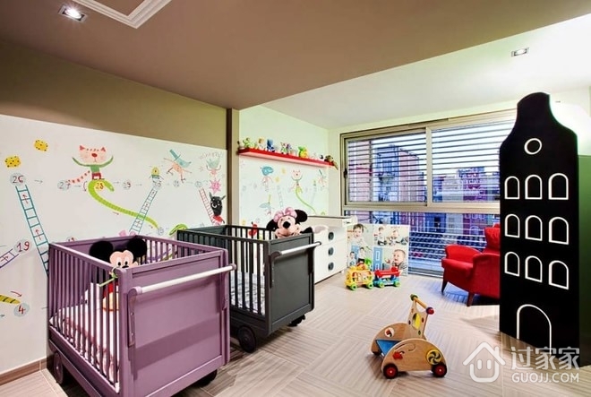 现代舒适复式住宅欣赏儿童房