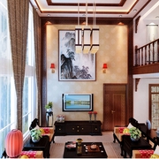 古韵新中式别墅欣赏客厅