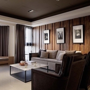 120平现代舒适案例欣赏客厅陈设