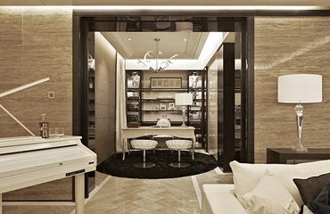欧式典雅设计住宅套图书房
