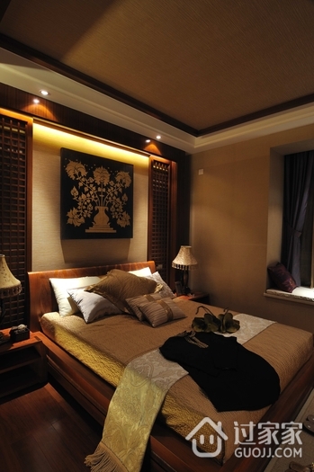 东南亚设计卧室全景