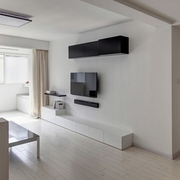 现代白色朴素设计欣赏客厅