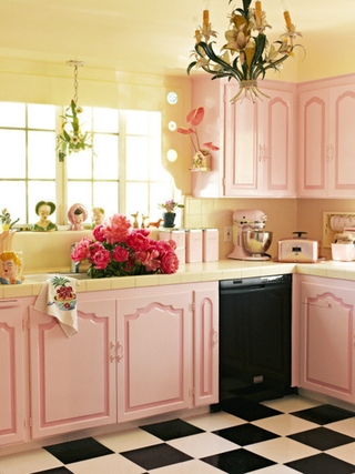 粉色简欧两居室欣赏厨房