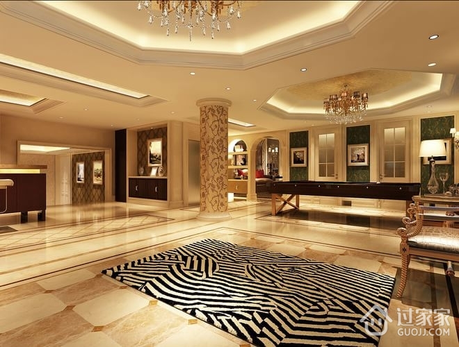 奢华欧式古典别墅设计欣赏客厅设计