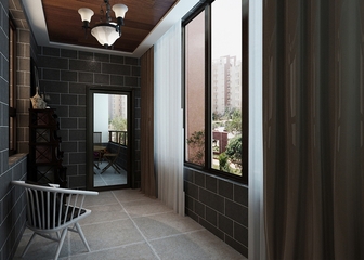 新中式风格住宅案例欣赏阳台