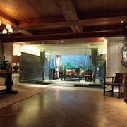 美式古朴色彩别墅欣赏客厅