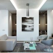 现代单身男士公寓欣赏客厅设计