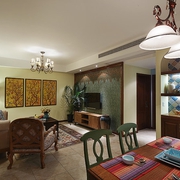 107平温馨美式住宅欣赏客厅设计