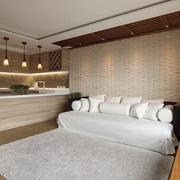 127平现代舒适复式楼欣赏客厅陈设