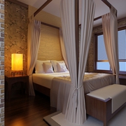 新中式典雅效果图欣赏卧室