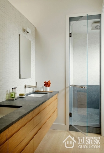 117平白色现代住宅欣赏卫生间设计