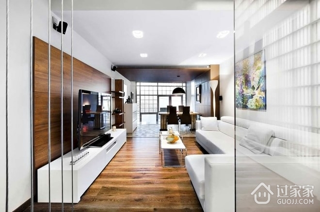 现代舒适复式住宅欣赏客厅