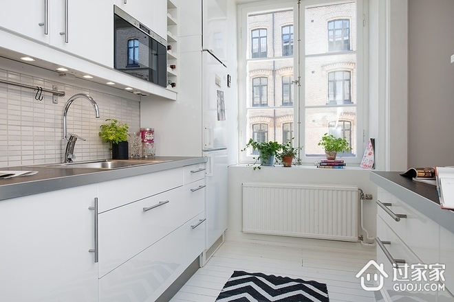 40平米白色北欧住宅欣赏厨房