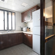 110平新中式样板房欣赏厨房设计