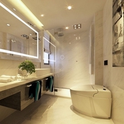 100平现代三居室欣赏卫生间