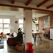 73平美式温馨住宅欣赏客厅设计图