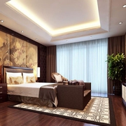 木质打造中式大宅欣赏卧室陈设