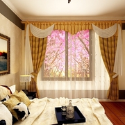 暖色经典三居欣赏卧室窗帘