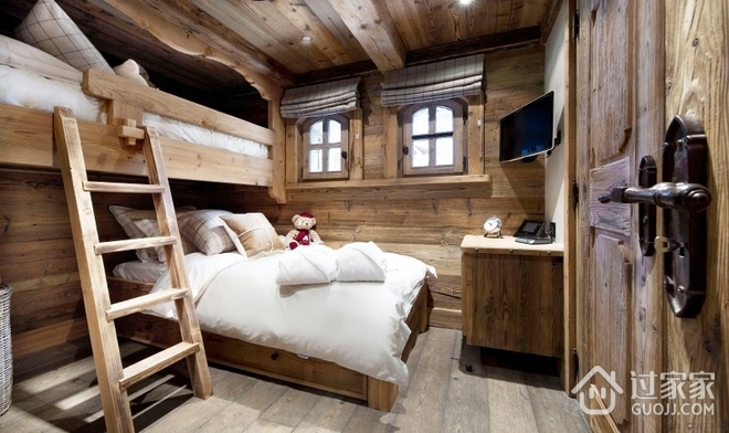 木质庄园别墅欣赏卧室效果图设计