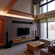 日式轻松写意复式欣赏客厅
