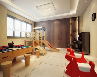 新中式风格样板房欣赏儿童房