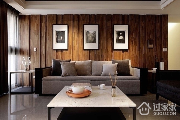 120平现代舒适案例欣赏客厅摆件