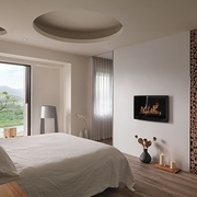 现代风格木色设计效果图卧室
