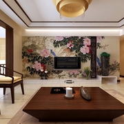 120平新中式大宅欣赏客厅设计